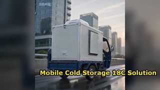 Передвижная холодильная коробка NEWBASE 18C, доставка замороженной продукции